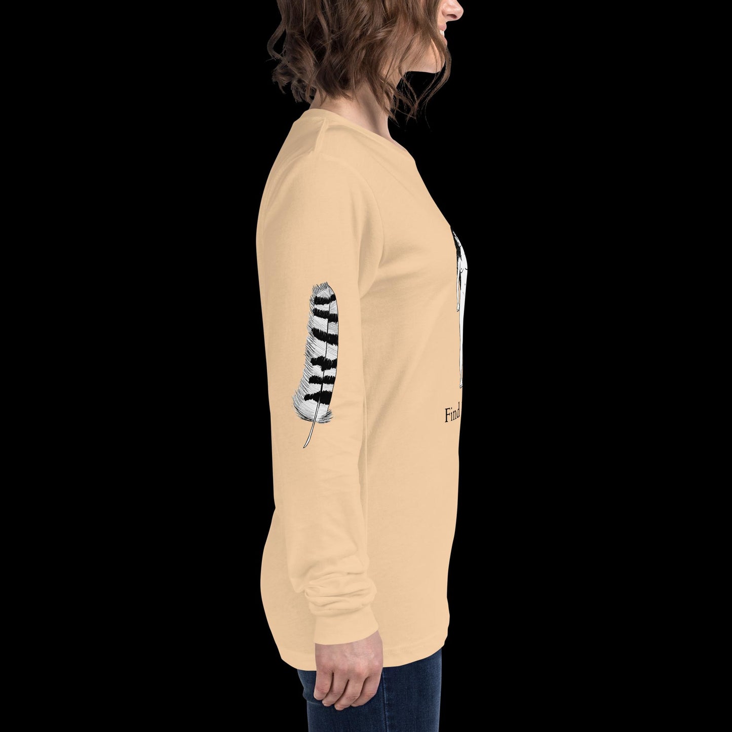 Owl Find Your Wild Light Colors Long Sleeve Tee
