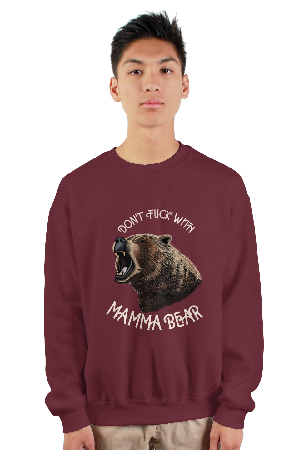 Don’t fuck with Mama Bear heavy crewneck sweatshir