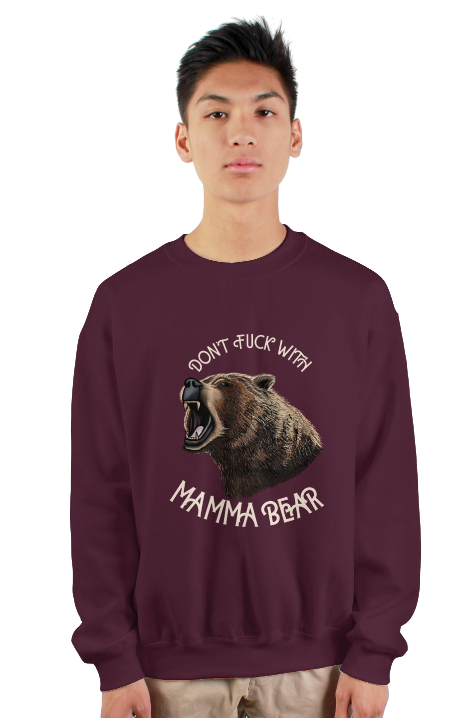 Don’t fuck with Mama Bear heavy crewneck sweatshir