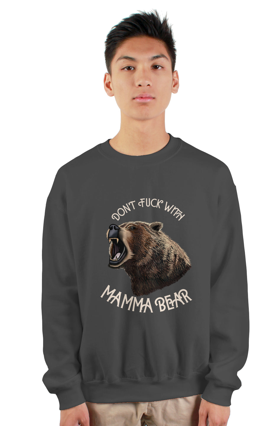 Don’t fuck with Mama Bear heavy crewneck sweatshir