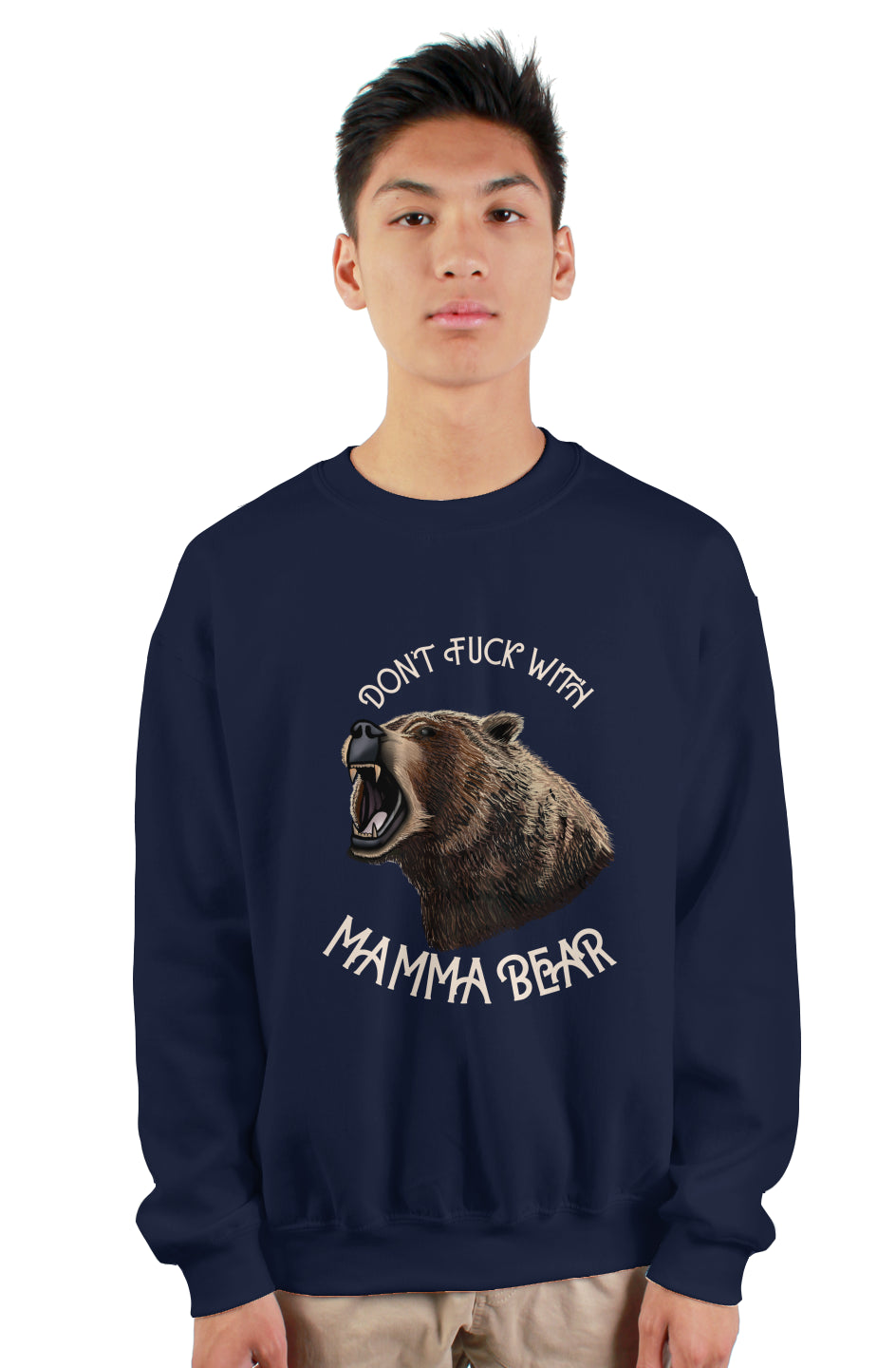 Don’t fuck with Mama Bear heavy crewneck sweatshir