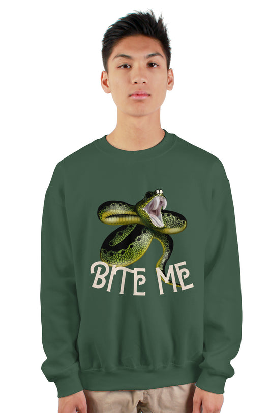 Bite Me heavy crewneck sweatshirt