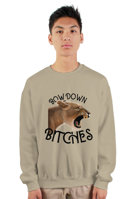 Bow Down Bitches heavy crewneck sweatshirt