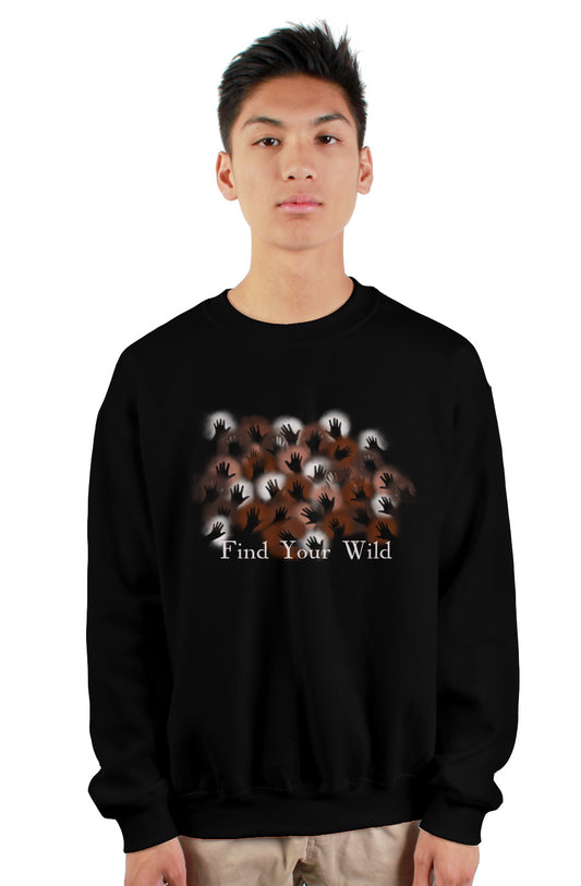 cave hands heavy crewneck sweatshirt