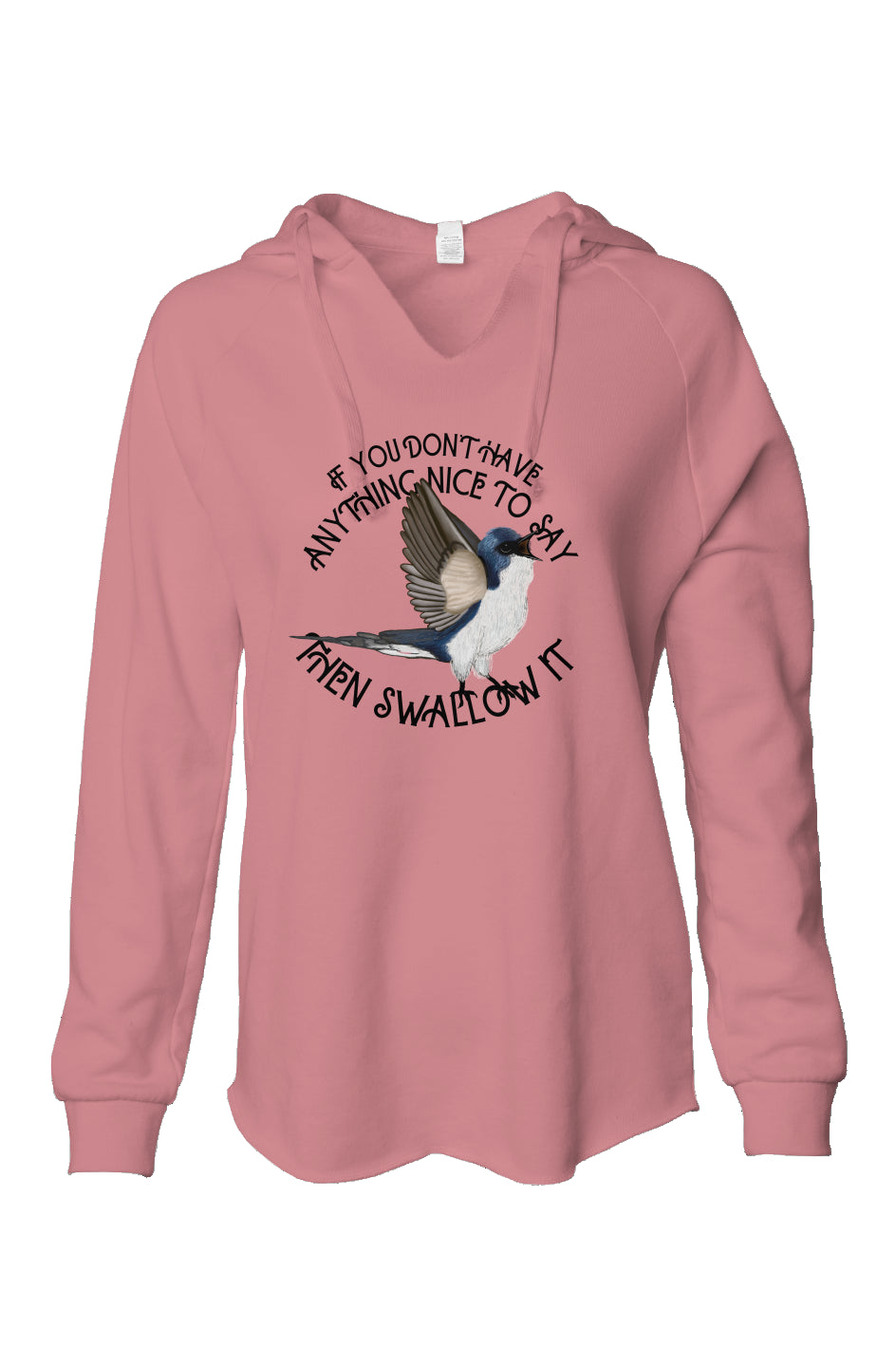 Swallow it  Wash Hooded Sweatshirt