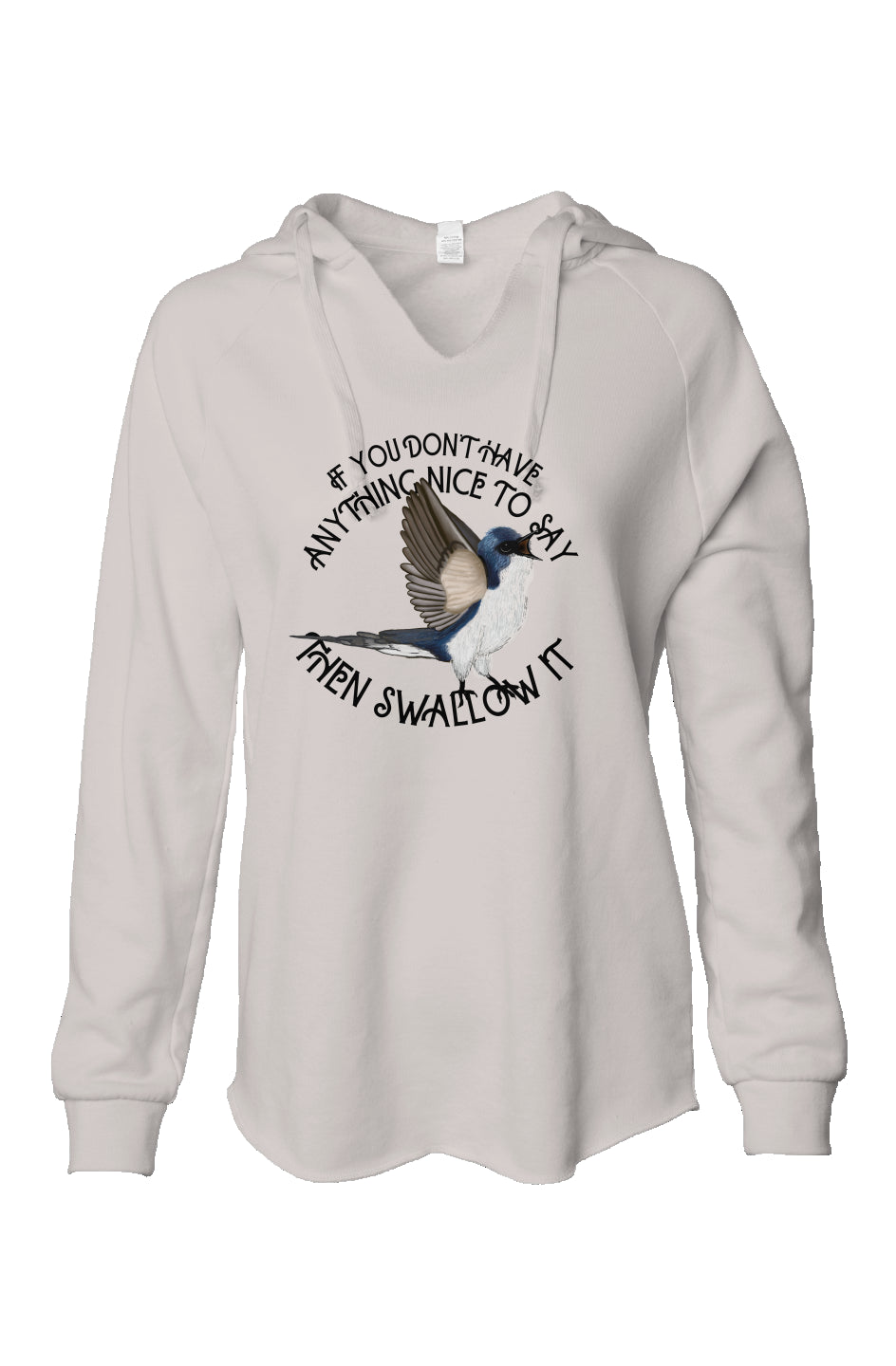 Swallow it   Wash Hooded Sweatshirt