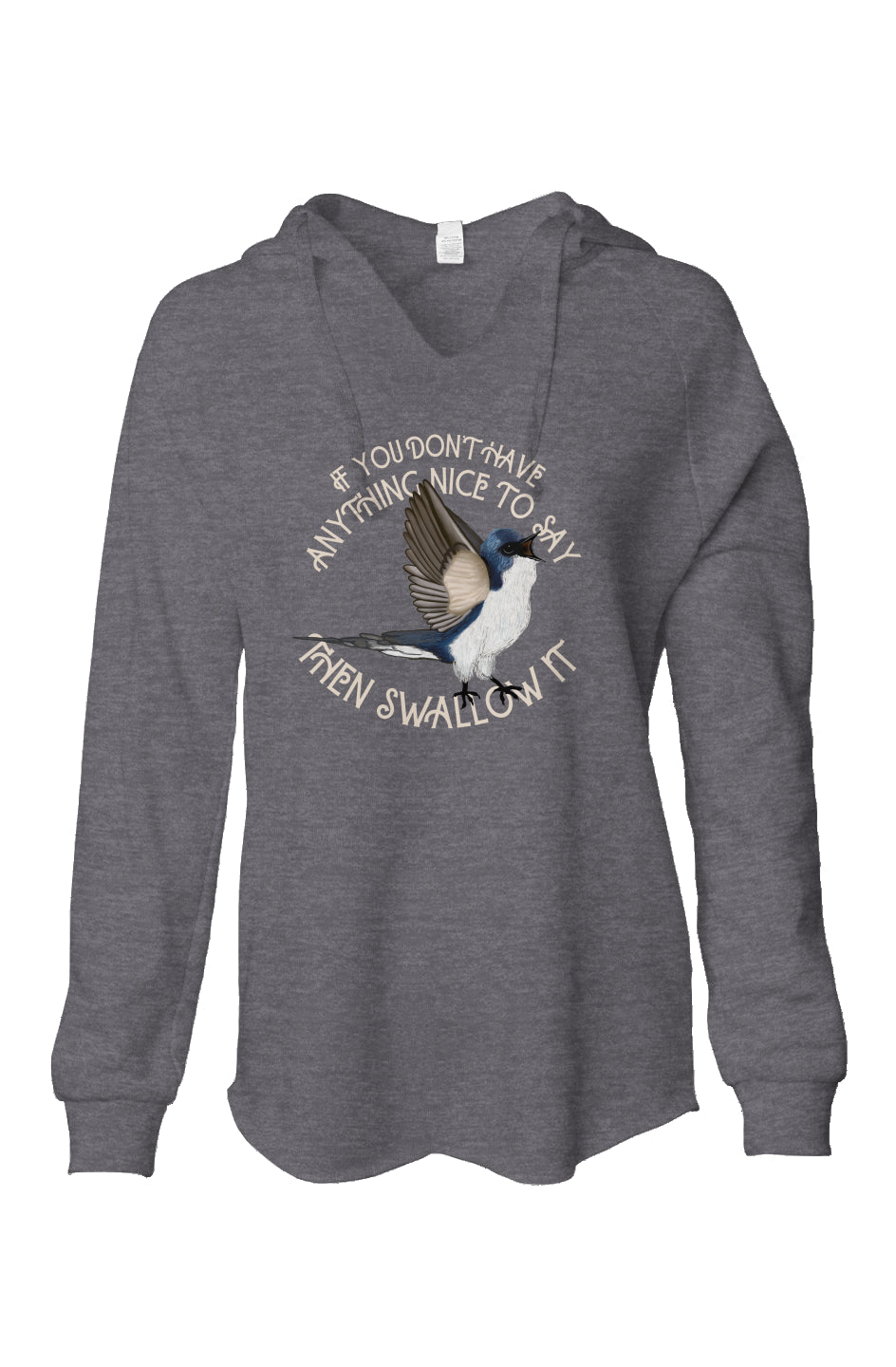 Swallow it  Wash Hooded Sweatshirt