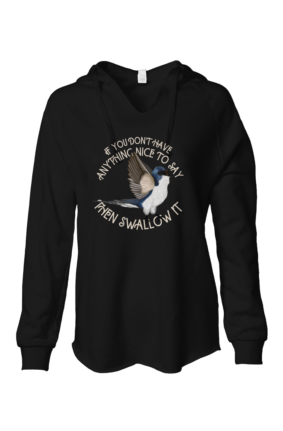 Swallow it  Wash Hooded Sweatshirt