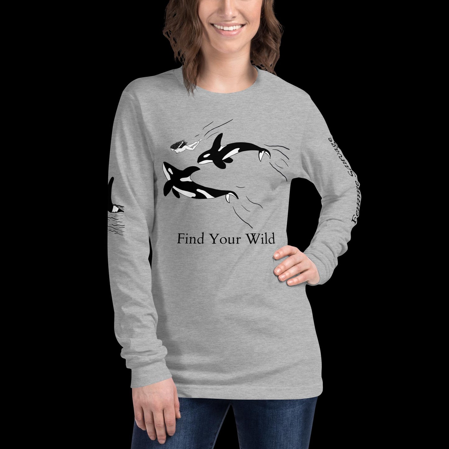 Orca Find Your Wild Light Colors Long Sleeve Tee