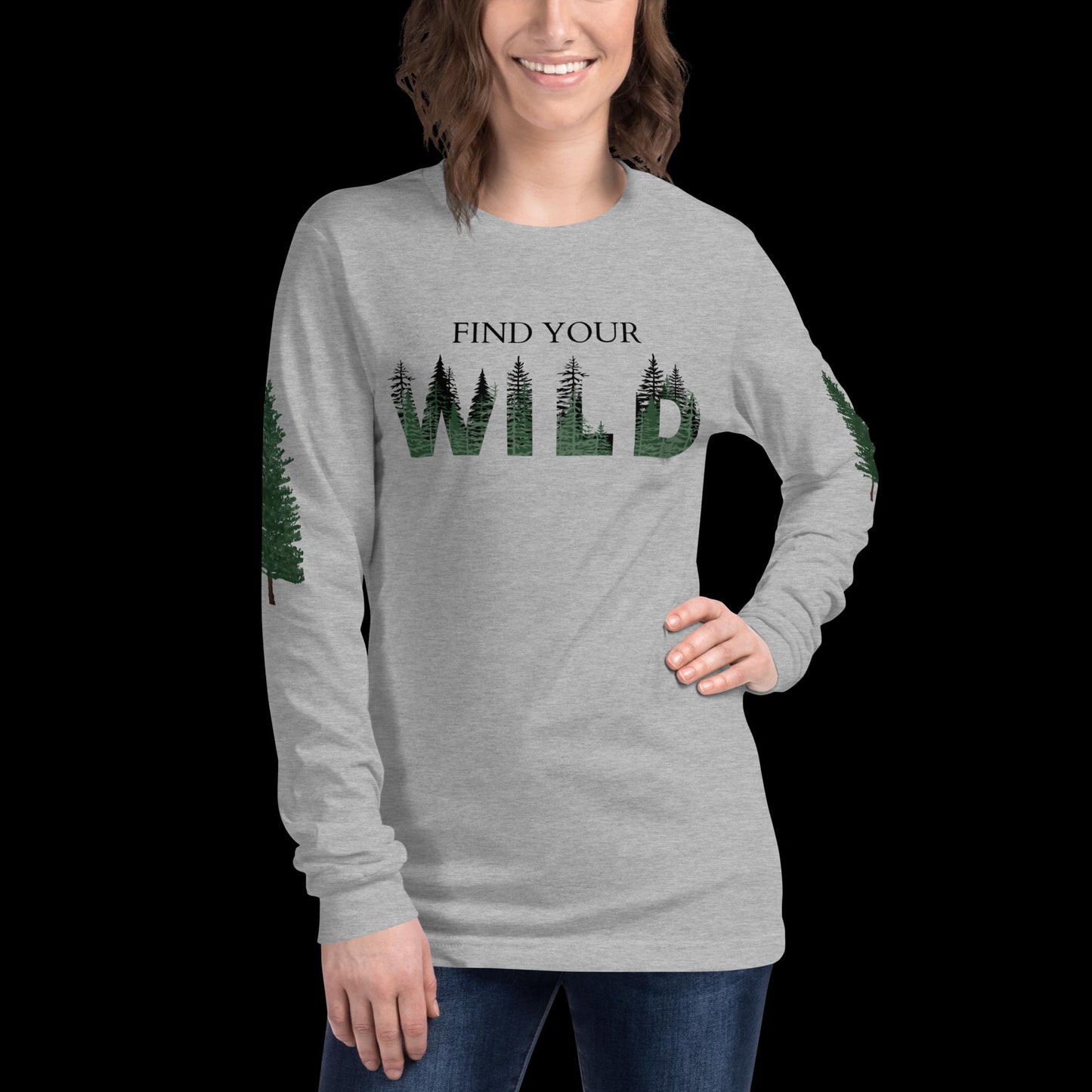 Find Your Wild Light Colors Long Sleeve Tee