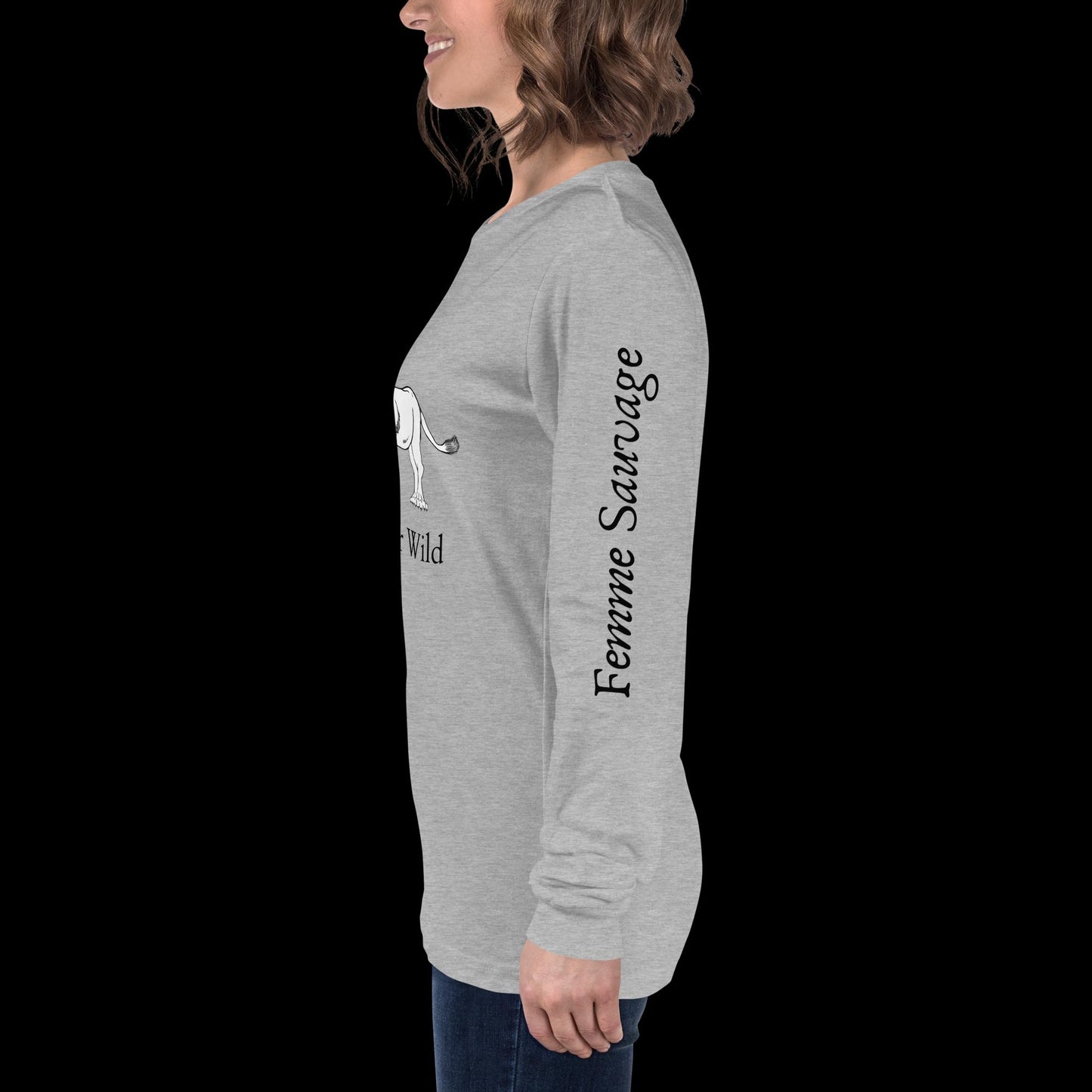 Lioness Find Your Wild Light Colors Long Sleeve Tee