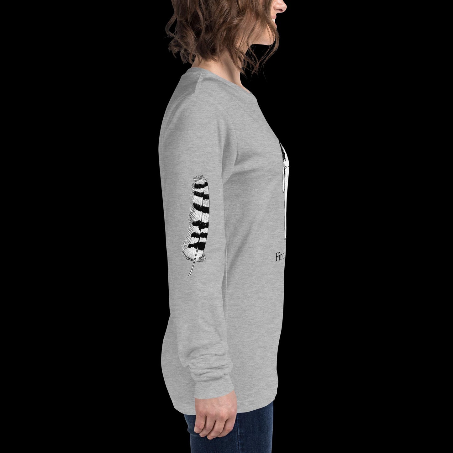 Owl Find Your Wild Light Colors Long Sleeve Tee