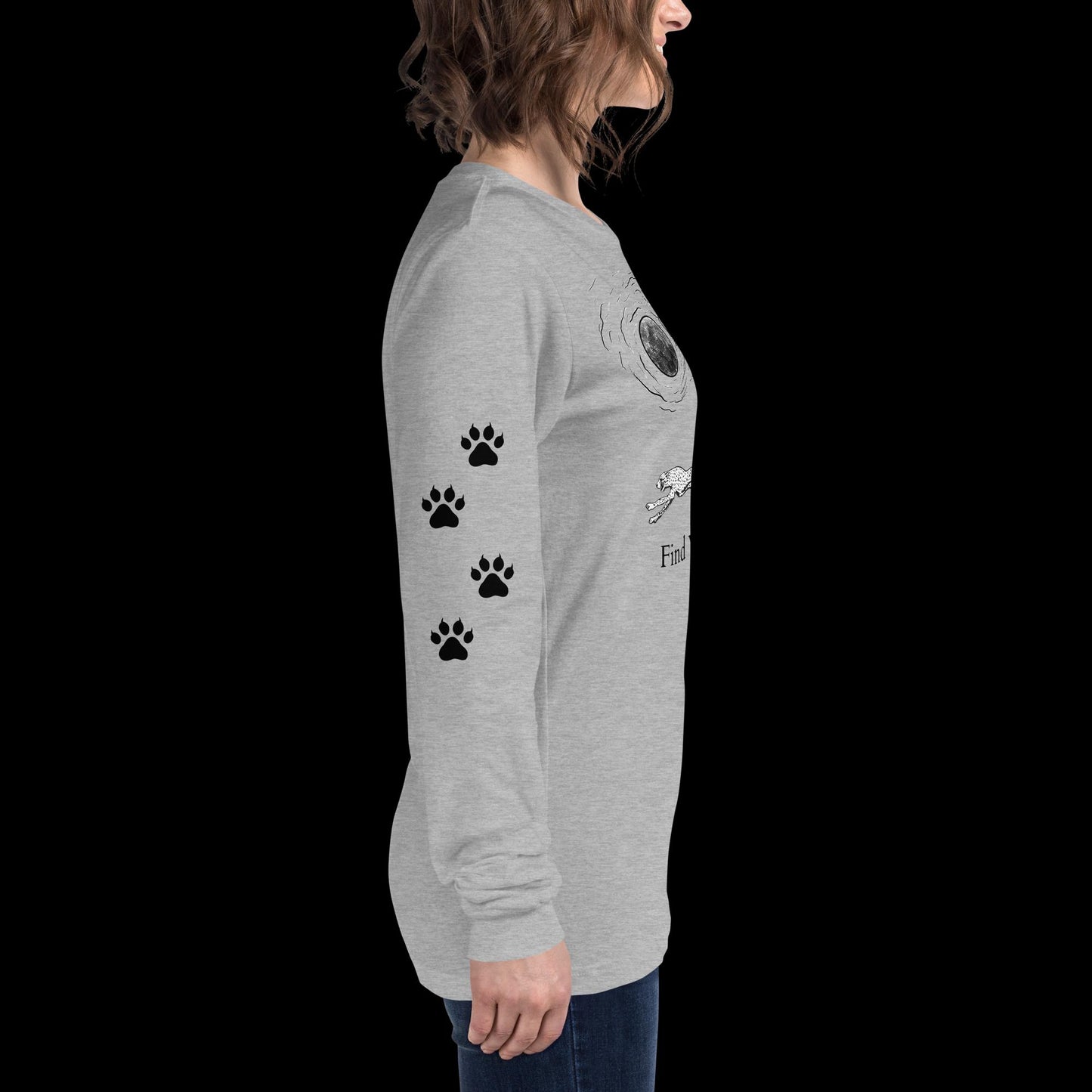 Cheetah Find Your Wild Light Colors Long Sleeve Tee