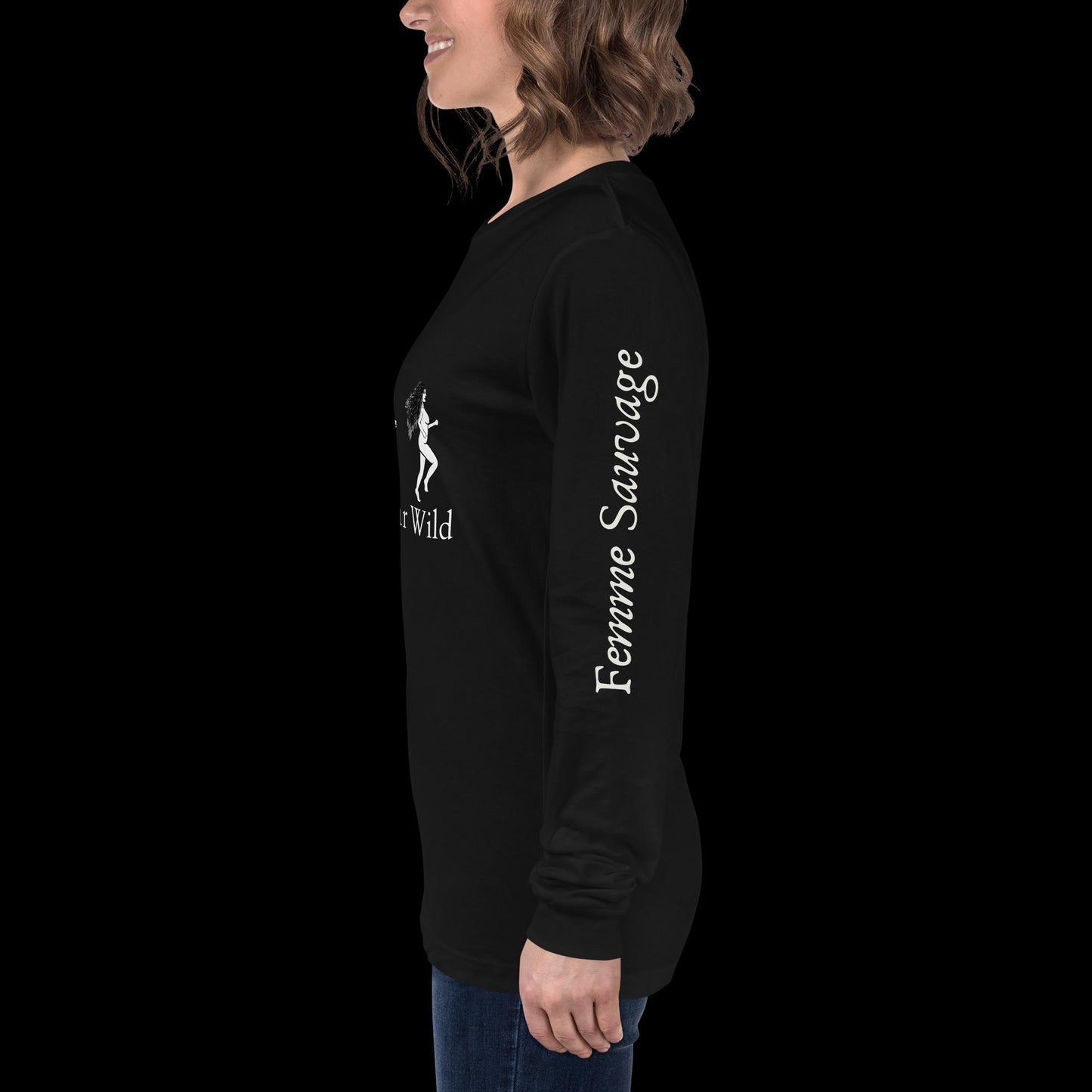 Wolf Find Your Wild Dark Colors Long Sleeve Tee