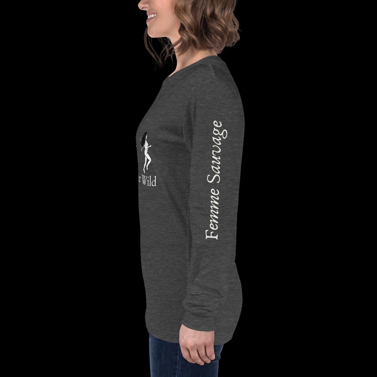 Wolf Find Your Wild Dark Colors Long Sleeve Tee