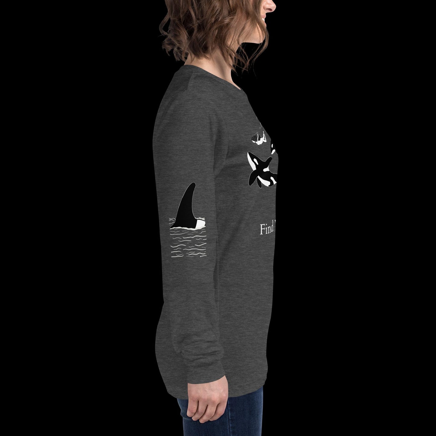 Orca Find Your Wild Dark Colors Long Sleeve Tee