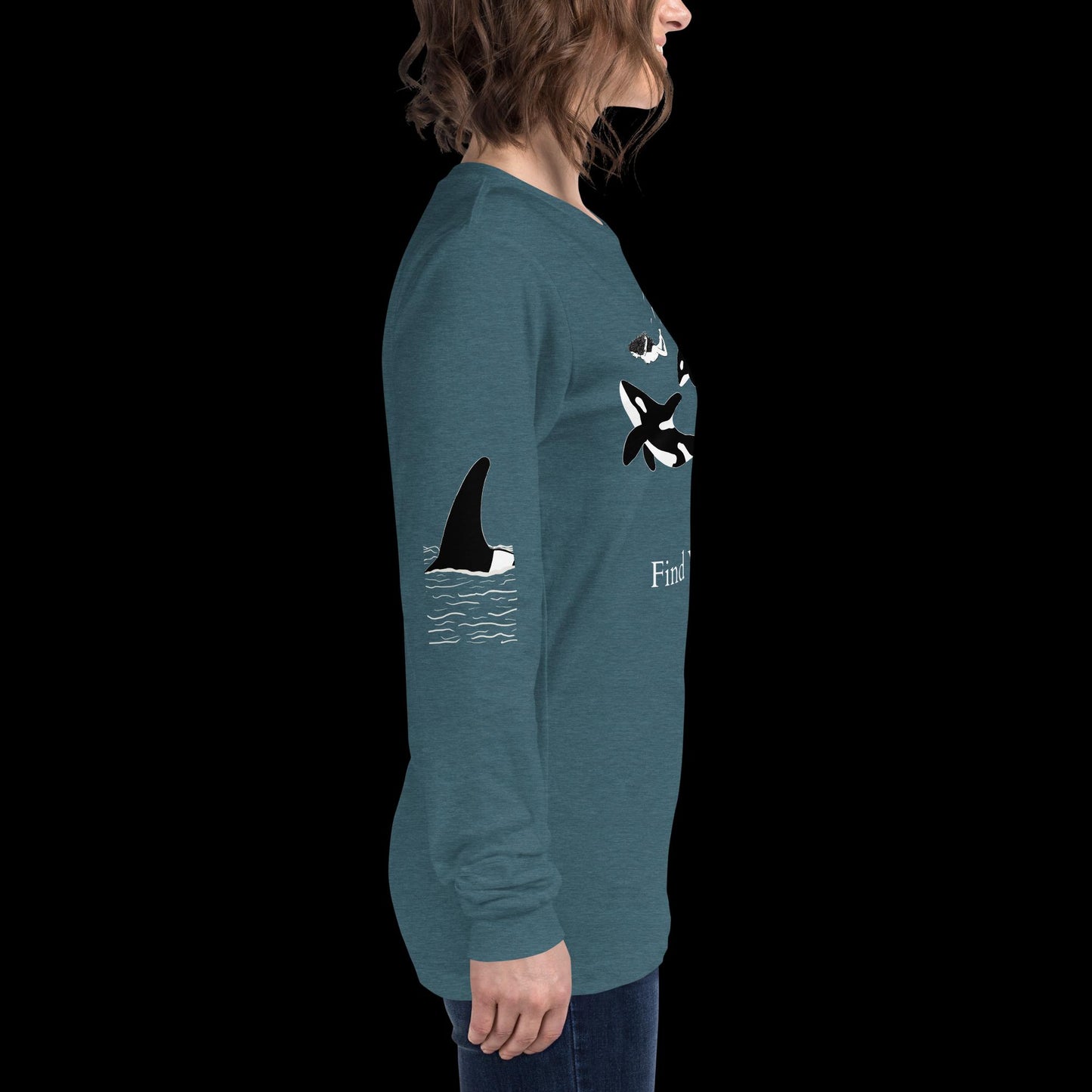 Orca Find Your Wild Dark Colors Long Sleeve Tee