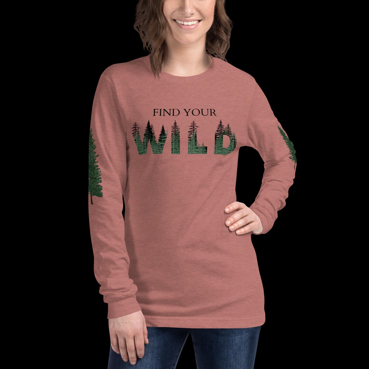 Find Your Wild Light Colors Long Sleeve Tee