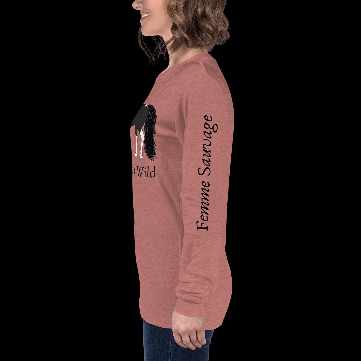 Horse Find Your Wild Light Colors Long Sleeve Tee