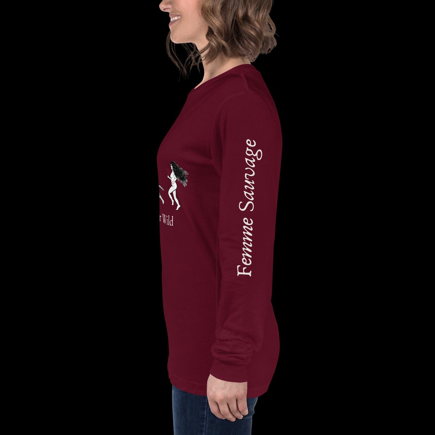 Cheetah Find Your Wild Dark Colors Long Sleeve Tee