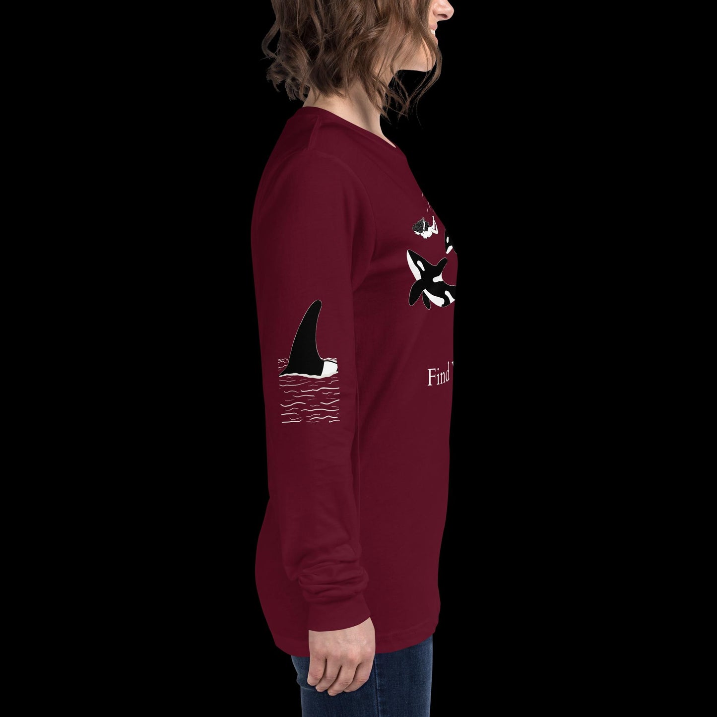 Orca Find Your Wild Dark Colors Long Sleeve Tee