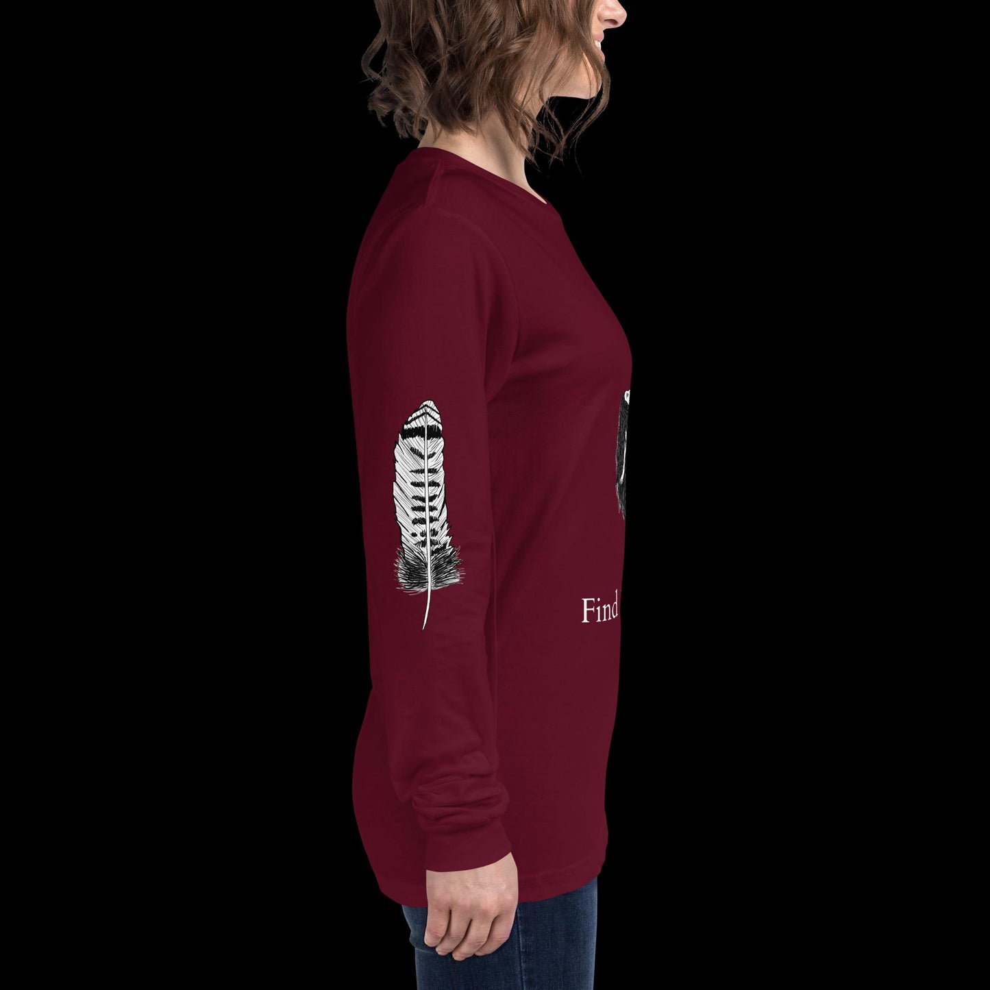 Hawk Find Your Wild Dark Colors Long Sleeve Tee