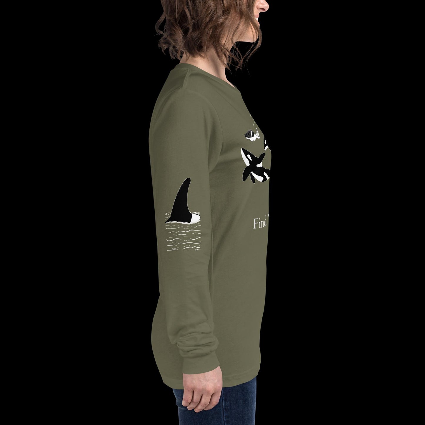 Orca Find Your Wild Dark Colors Long Sleeve Tee