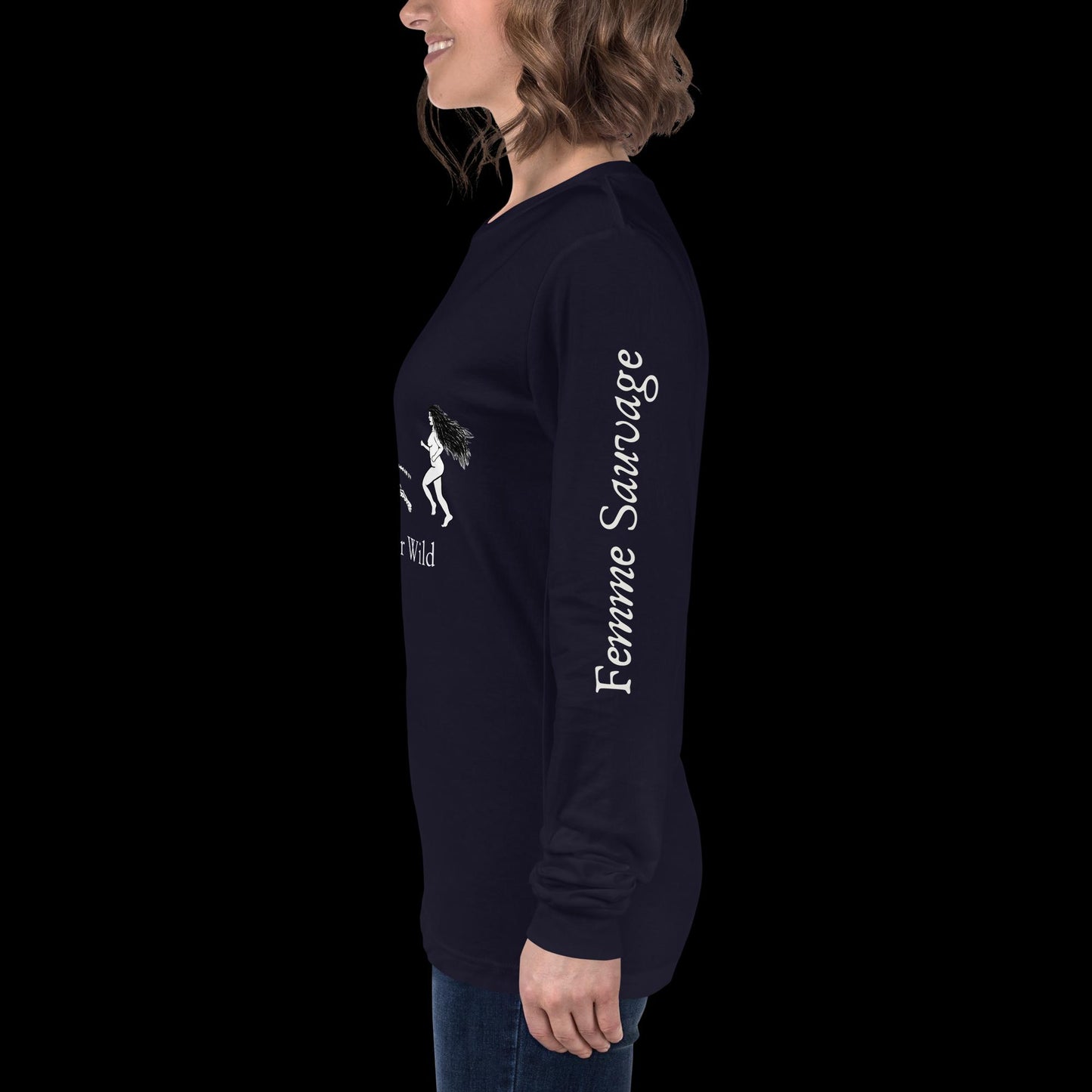 Cheetah Find Your Wild Dark Colors Long Sleeve Tee