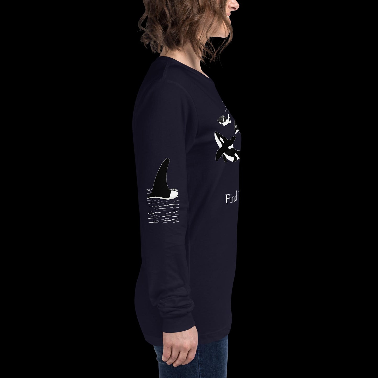 Orca Find Your Wild Dark Colors Long Sleeve Tee