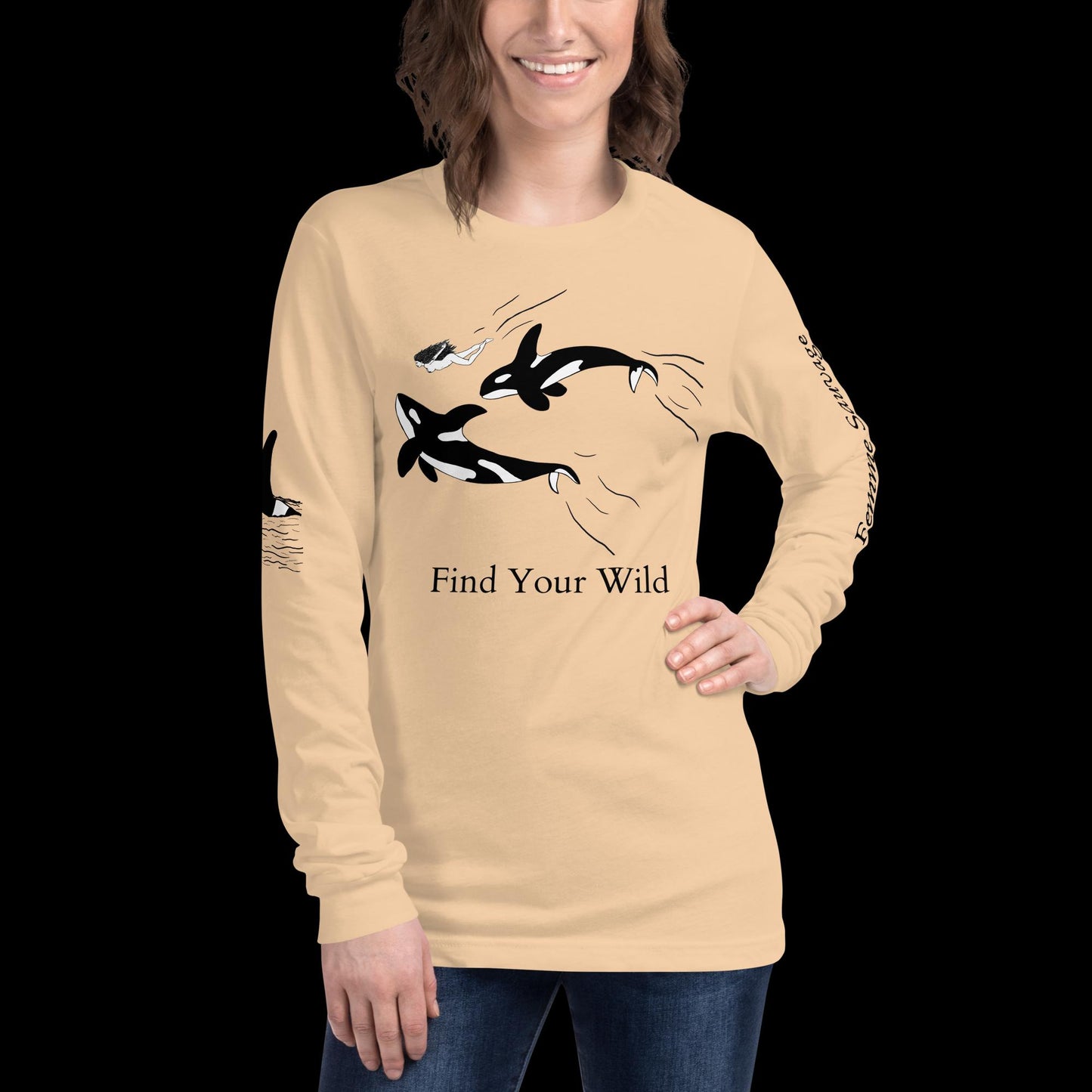 Orca Find Your Wild Light Colors Long Sleeve Tee