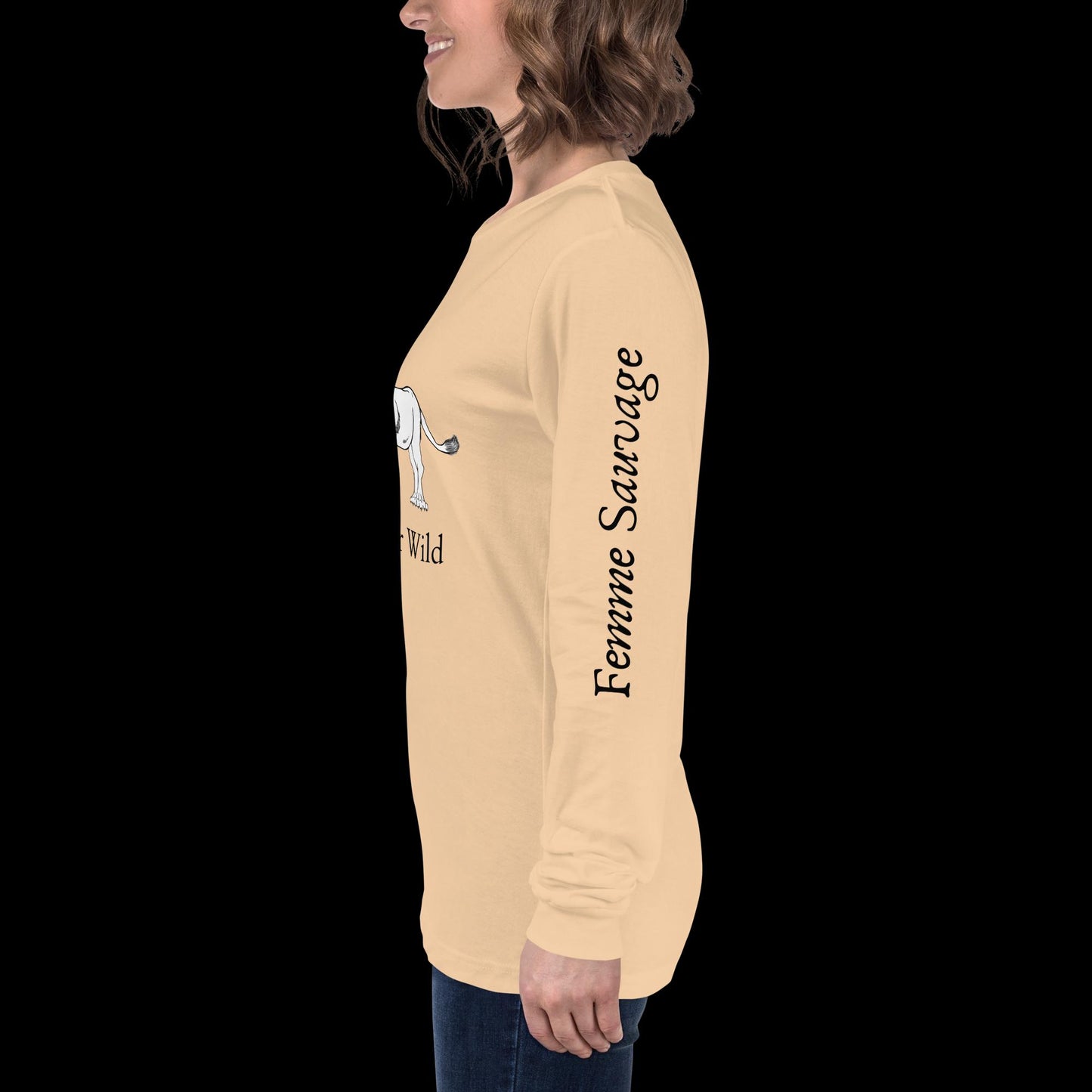 Lioness Find Your Wild Light Colors Long Sleeve Tee