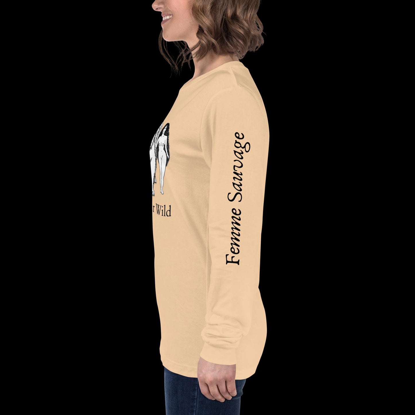 Bear Find Your Wild Light Colors Long Sleeve Tee