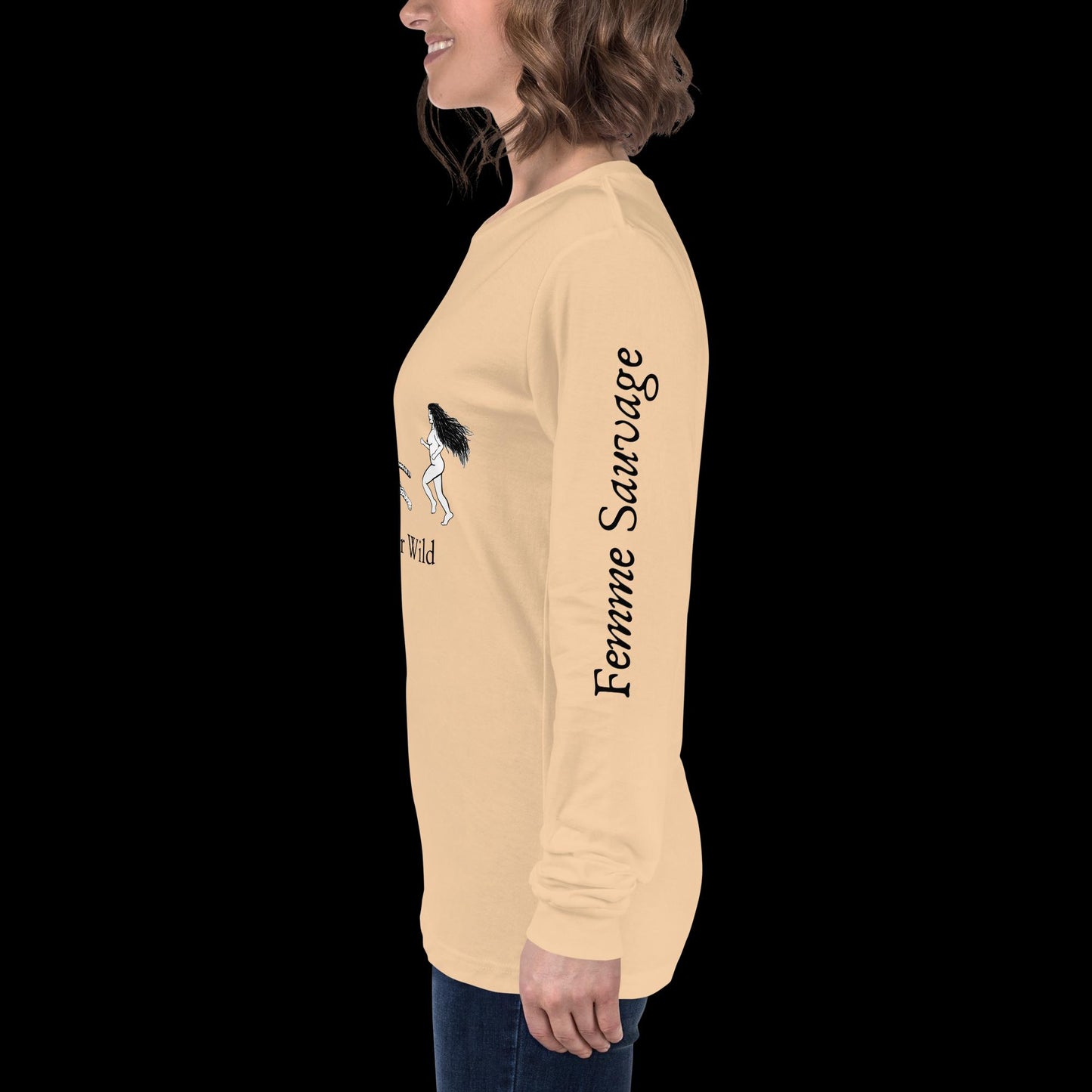 Cheetah Find Your Wild Light Colors Long Sleeve Tee