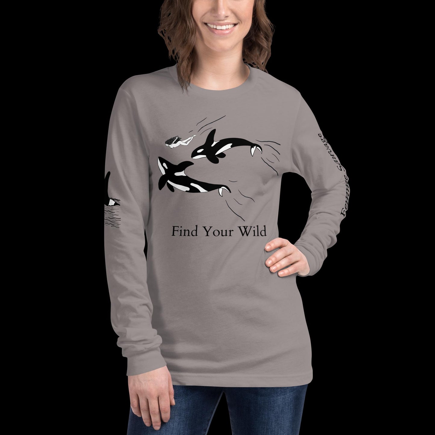 Orca Find Your Wild Light Colors Long Sleeve Tee