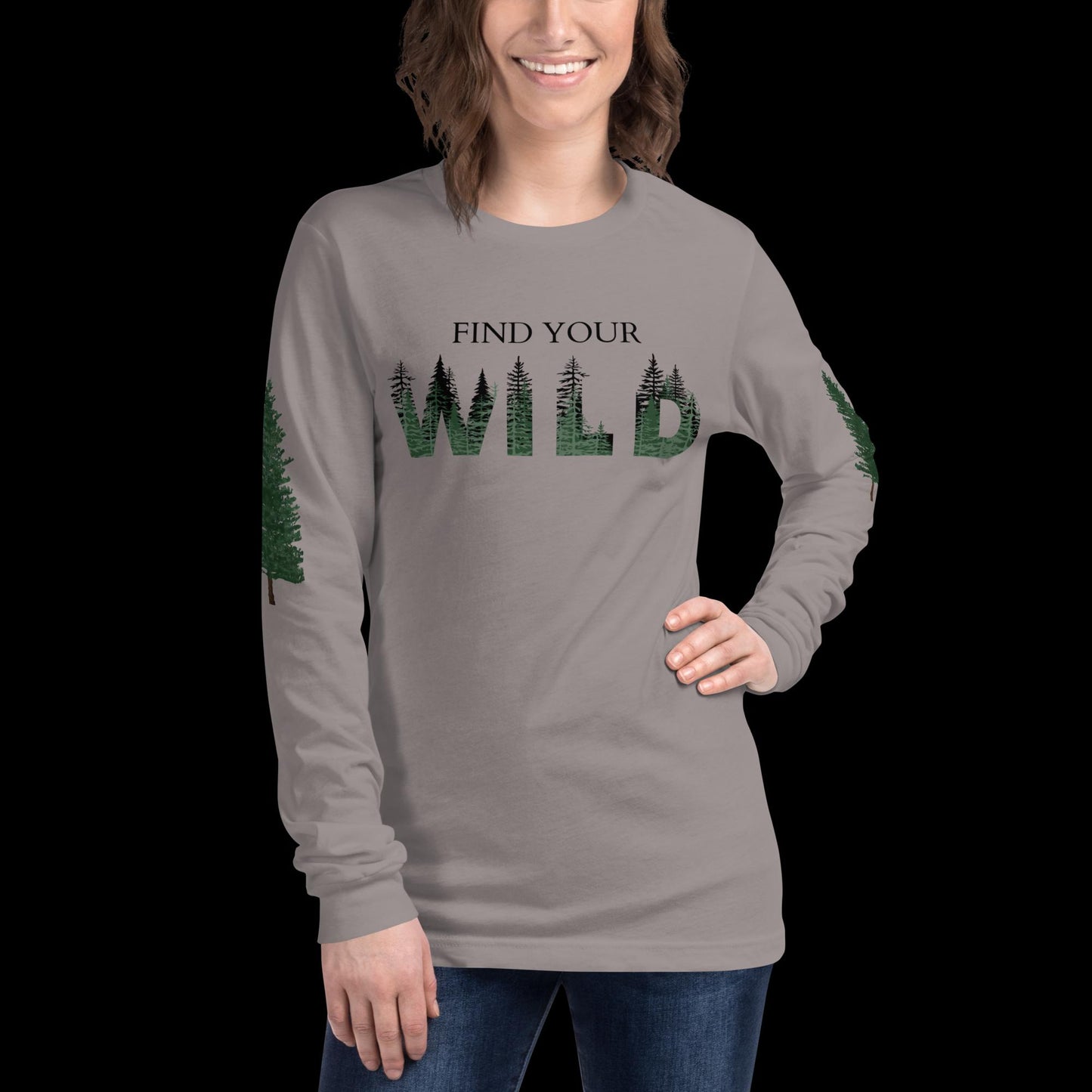 Find Your Wild Light Colors Long Sleeve Tee