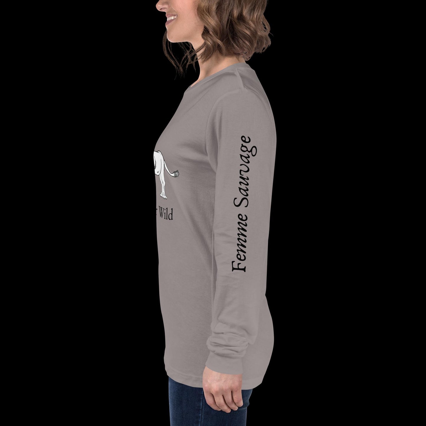 Lioness Find Your Wild Light Colors Long Sleeve Tee