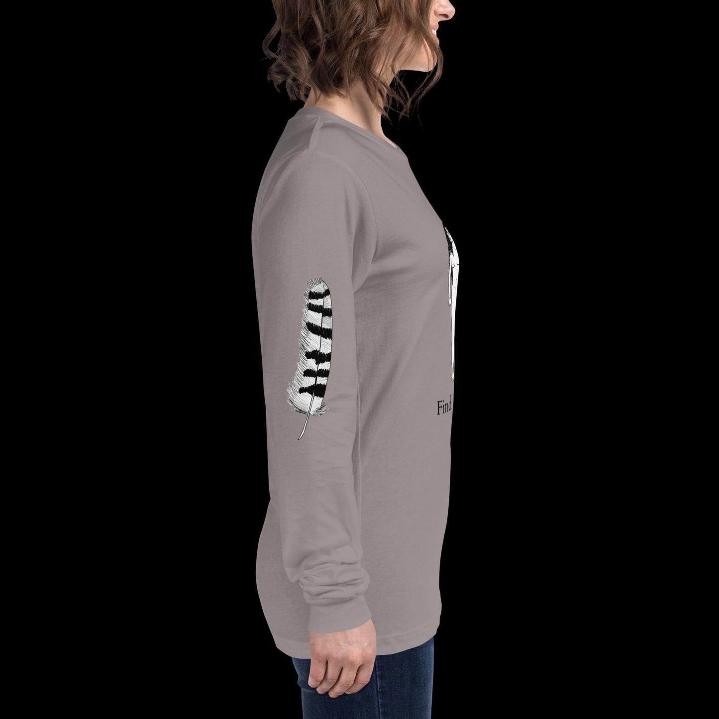 Owl Find Your Wild Light Colors Long Sleeve Tee