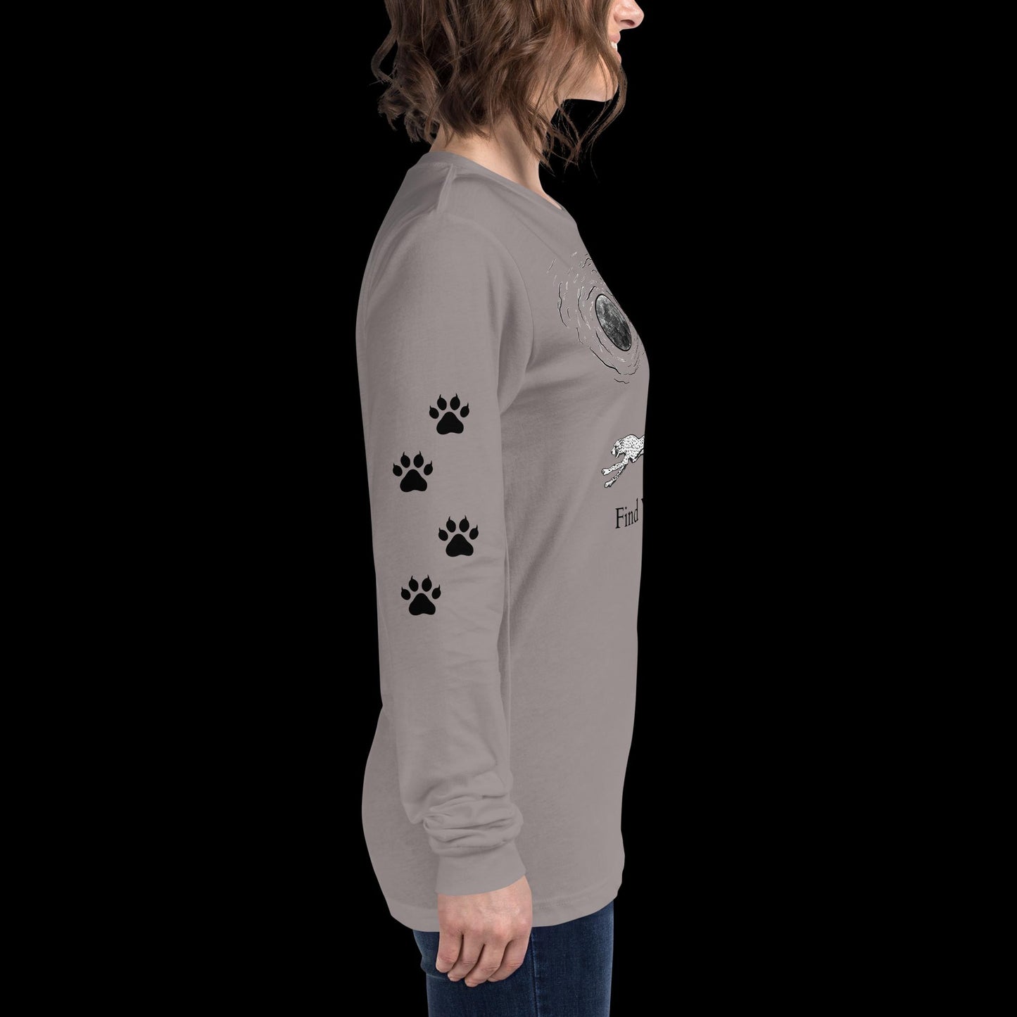 Cheetah Find Your Wild Light Colors Long Sleeve Tee