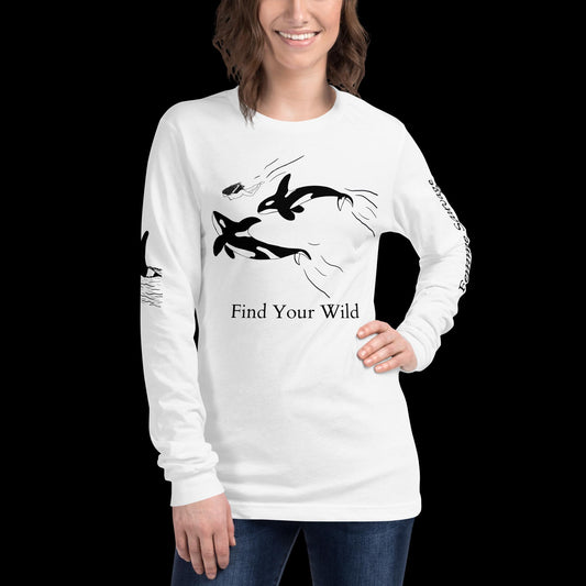 Orca Find Your Wild Light Colors Long Sleeve Tee