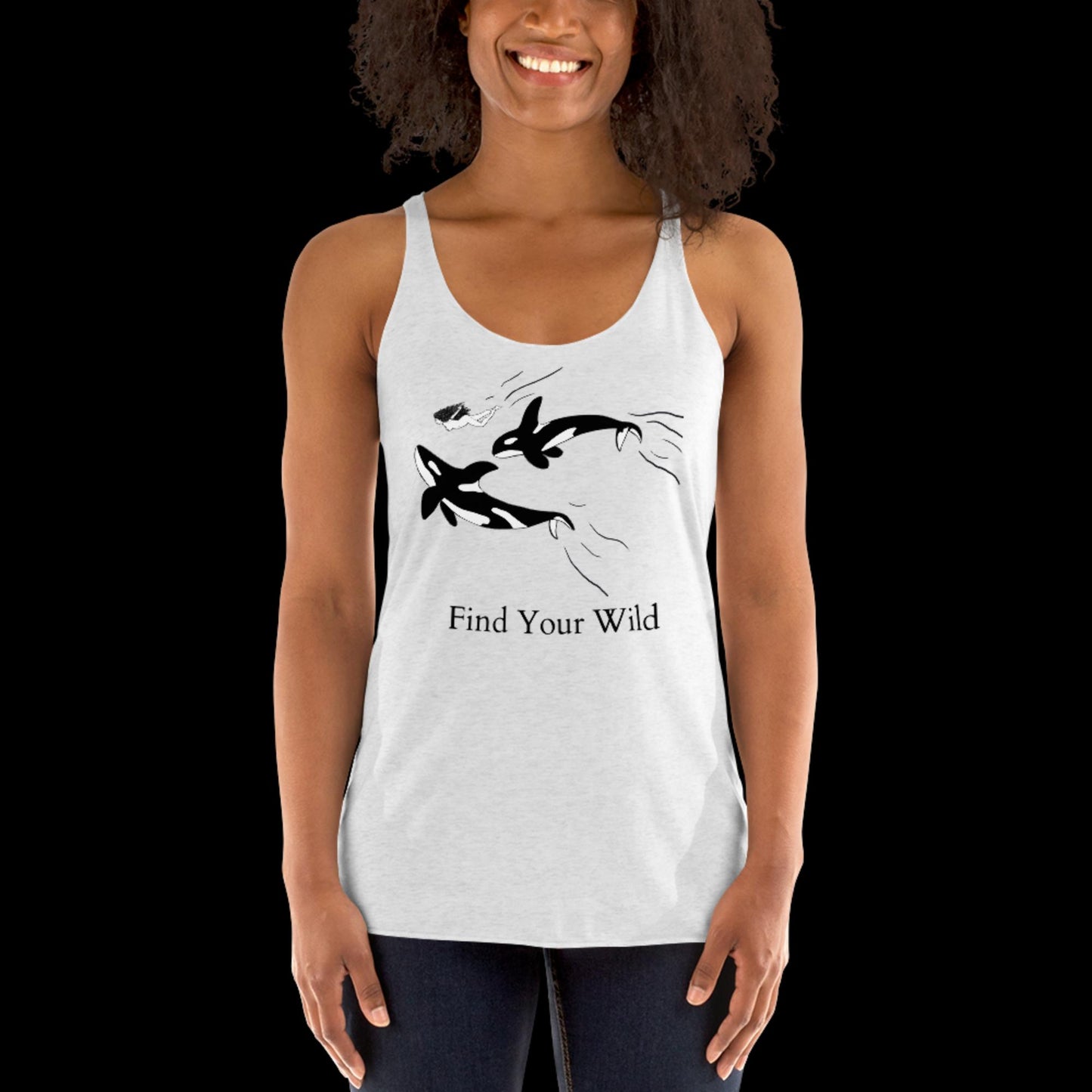 Orca Find Your Wild Light Colors Racerback Tank