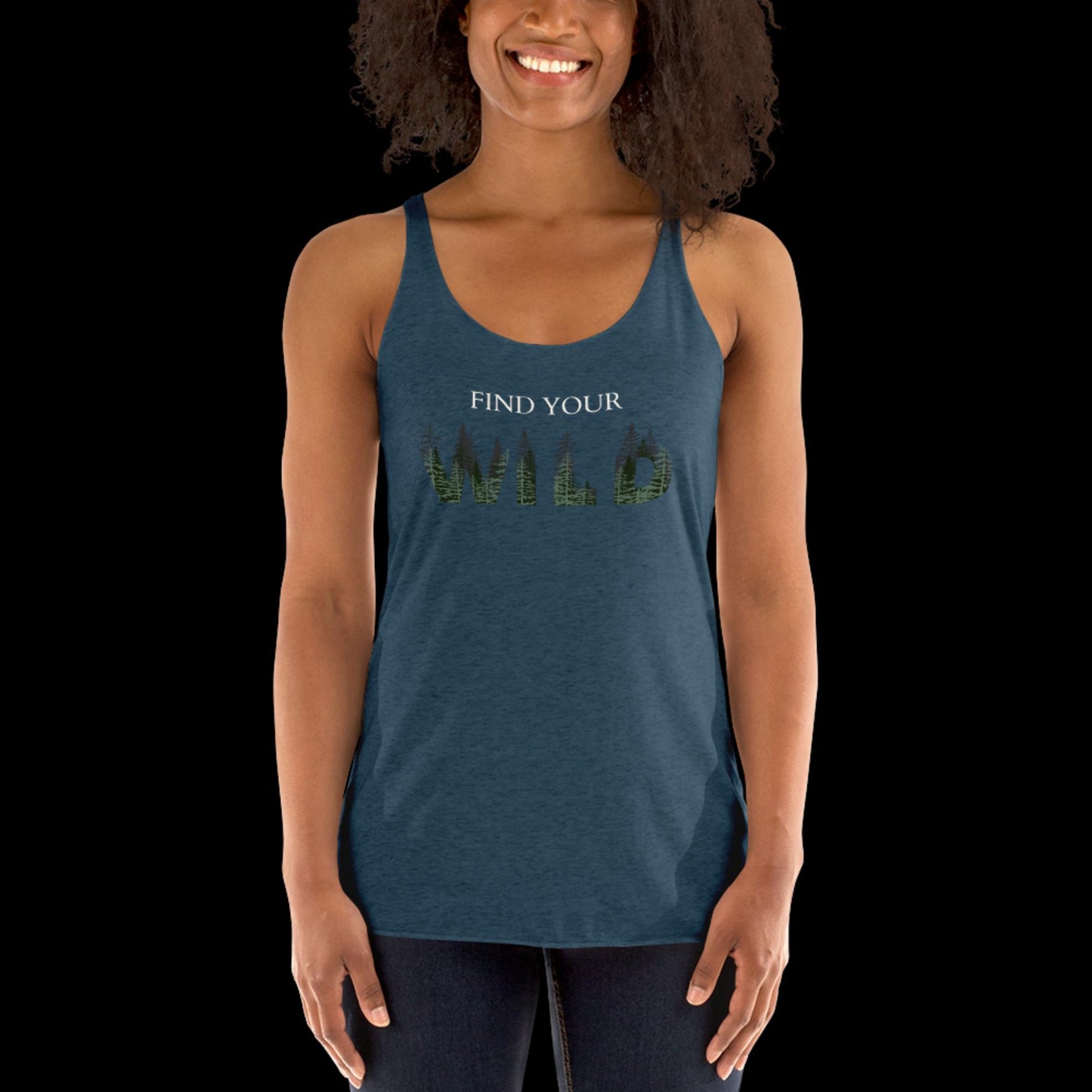 Find Your Wild Dark Colors Women's Racerback Tank