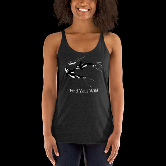 Orca Find Your Wild Dark Colors Racerback Tank