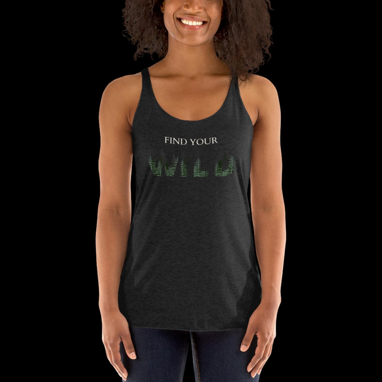 Find Your Wild Dark Colors Women's Racerback Tank