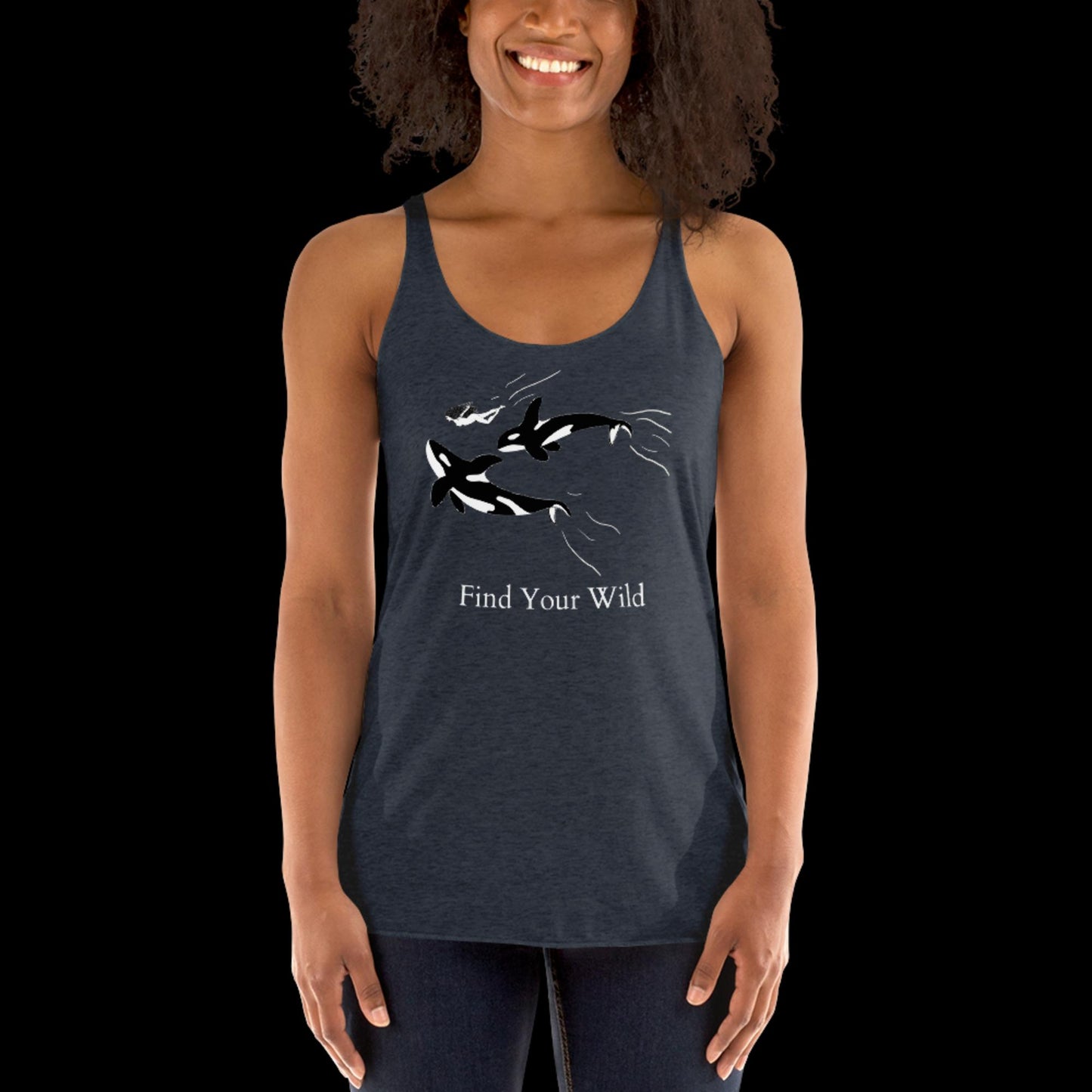 Orca Find Your Wild Dark Colors Racerback Tank