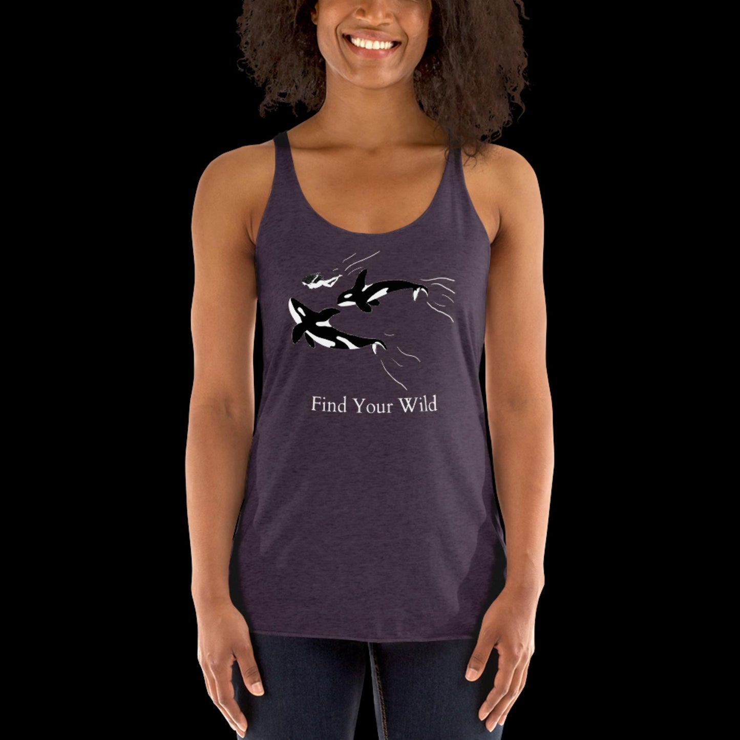 Orca Find Your Wild Dark Colors Racerback Tank