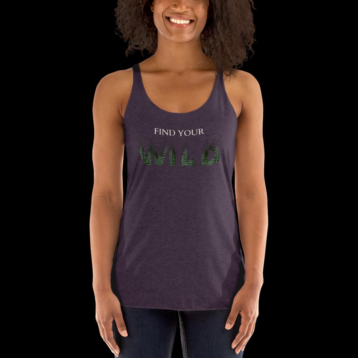 Find Your Wild Dark Colors Women's Racerback Tank